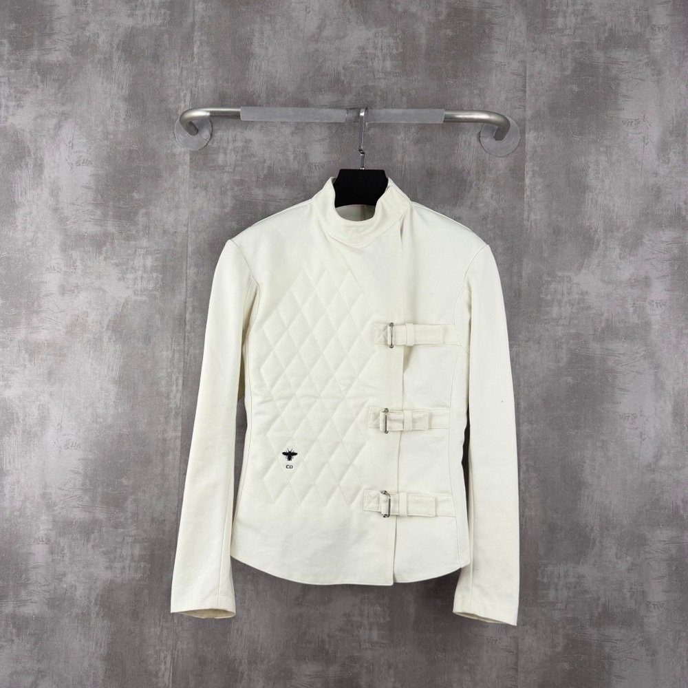🚩steal authentic Dior Cream Textured Jacket